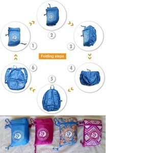 Margaritaville Stowaway Lightweight Convertible Foldable Backpack to Pouch